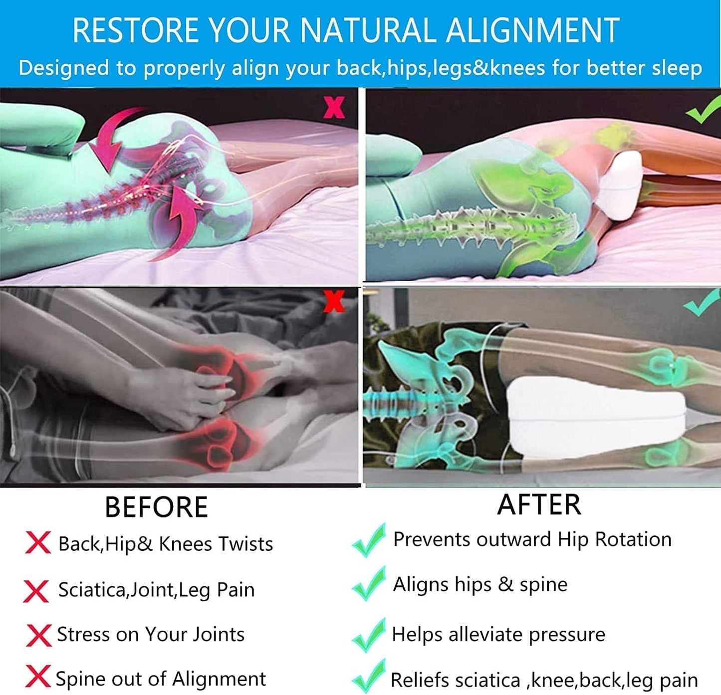 Sciatica Alignment Pillow